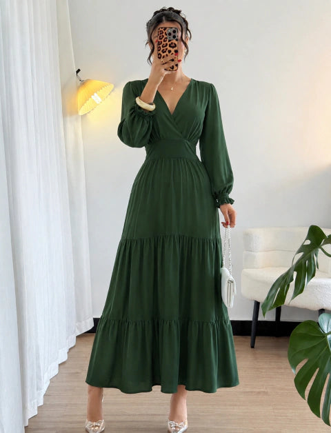 Longo ML verde - Moda Evangelica