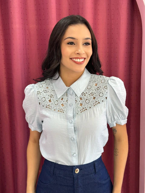 Blusa Renda - Moda Evangelica